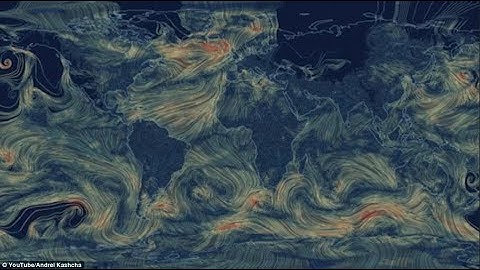 Mesmerising wind map of the world shows real time gusts