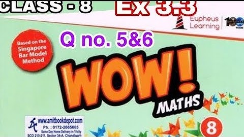 wow maths book class 8 solution ex 3.2 Q No.5&6 sqaure Cube And Their Root Cbse/Icse #vishu tutorial