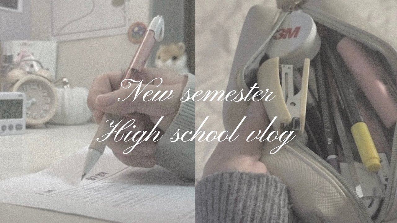 [10•13년생] ❀ུ۪   외고생의 새학기 가방 싸기 + 방학 숙제 브이로그 | 공부 | 개학 | 타임랩스 | 10년생 | 필통 | What's in my bag