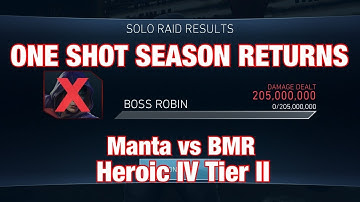 ONE SHOT SEASON RETURNS - Manta One Shot Boss BMR - Heroic IV Tier II + Rewards | Injustice 2 Mobile