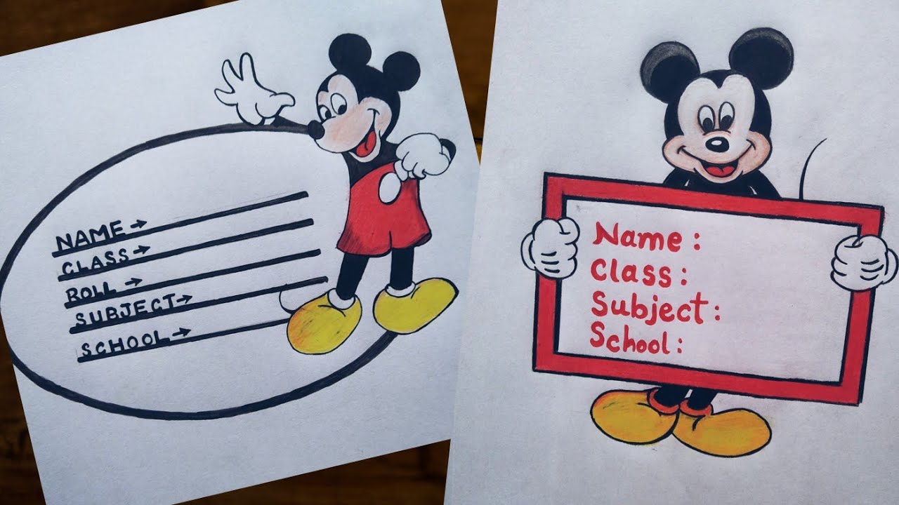 mickey mouse page border