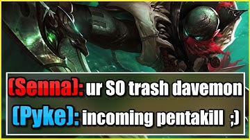 This idiot trash talked the RANK 1 PYKE, so I had to teach her a lesson ;)