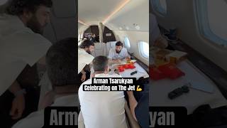 Arman Tsarukyan Celebrating On The Jet