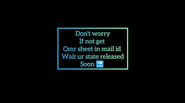 not get omr answer sheet in mail id.how to get answer sheet of omr.full process in a video.neet omr