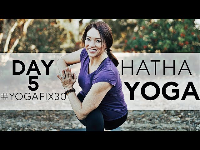 20 Minute Hatha Yoga (Workout For Core Strength) Day 5