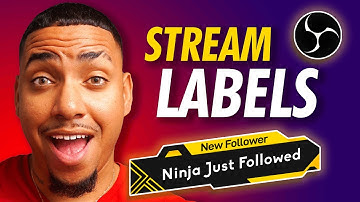OBS Studio - Adding Stream Labels (Follow, Dono, Subs)