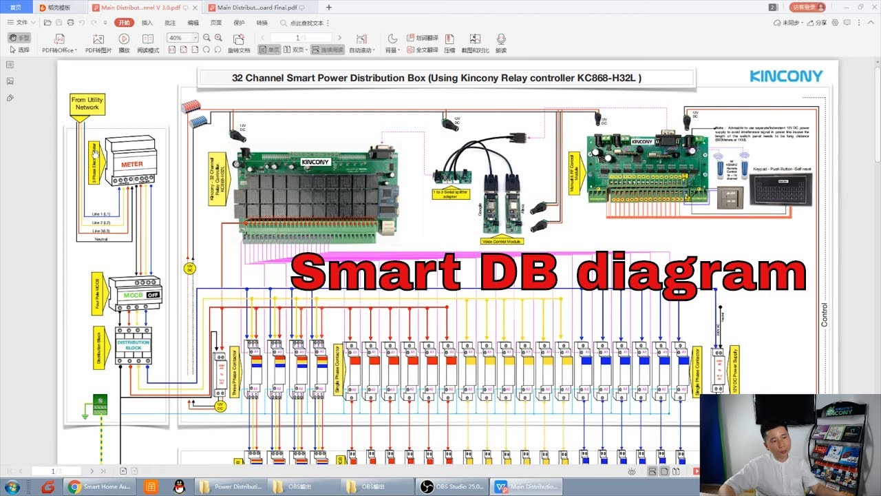 Smart Power Distribution Board single \u0026 3 phase DB MCB wiring diagram