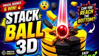 🔥 Stack Ball 3D ASMR Gameplay 🎮 Super Satisfying! 💯 #stackball #gameplay