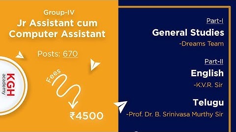 APPSC : Junior Assistant cum Computer Assistant 670 Posts