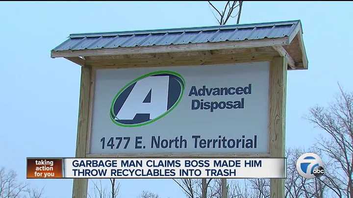 Garbage man claims boss made him throw recyclables into trash