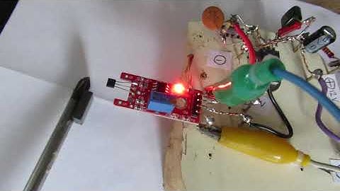 Magnetism detected: test of a Hall Sensor SEN-KY024LM or A3141/LM939 demo and test