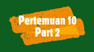 Pemrograman Visual - Pertemuan 10 (Part 2)