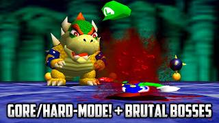 ⭐ Super Mario 64 PC Port - Gore/Hard-Mode! + Brutal Bosses