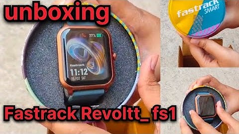 Fastrack Revoltt fs1 smart watch, unboxing video ✔️ Fastrack 🤐