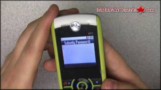 How to enter unlock code on Motorola Renew W233 From Fido - www.Mobileincanada.com