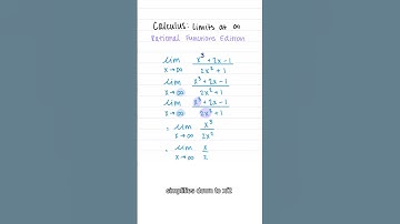 Limits at Infinity!!