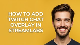 How To Add Twitch Chat Overlay In Streamlabs - GUIDE!