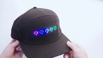 Premium Bluetooth LED Hat - Programmable Message Display Board Baseball Hip Hop Party Golf Cap