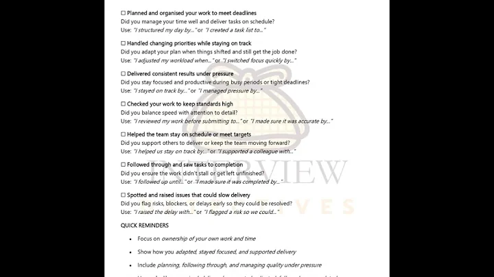 How to Answer "Delivering at Pace" Questions | EO Civil Service UK Interview | Quick Sheet