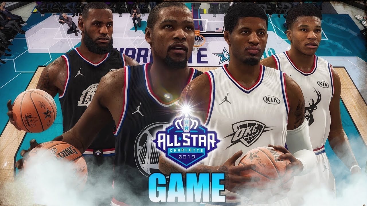 NBA Live 19 Official 2019 All-Star Game Simulation! Team Lebron vs Team Giannis