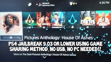 PS4 Jailbreak 9.03 9.00 - Full Tutorial - NO USB NO PC - Game Sharing Method