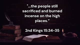 And He Did What Was Right - King Jotham