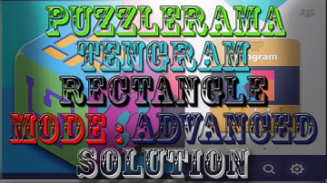 Puzzlerama Android Game-play (Tengram Rectangle Advanced Level 01-50)