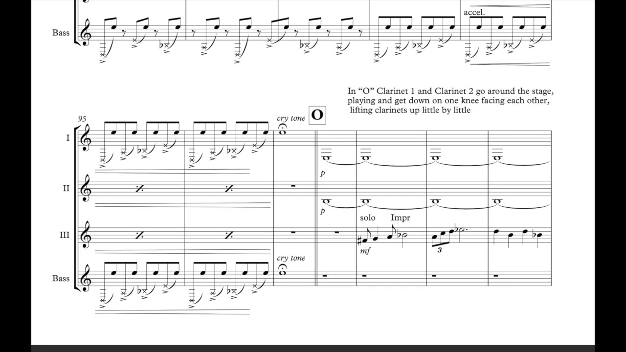 Ignat Krasikov - "Mephisto Dances" for clarinet quartet (Score)