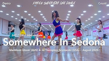 Somewhere In Sedona Linedance Demo & Count 중급레벨 작품 | KSLDA 한국슈퍼스타라인댄스교육협회 💎협회장 송영순