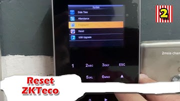 How To Reset Restart ZKteco Fingerprint Door Access Time Attendance