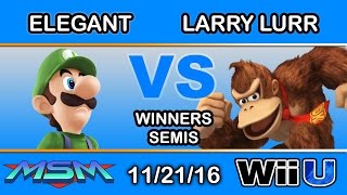 MSM 75 - eM | Elegant (Luigi) Vs. eLv | Larry Lurr (Donkey Kong) Winners Semis - Smash Wii U