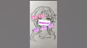 Vẽ tóc theo mascot của Pê #shorts