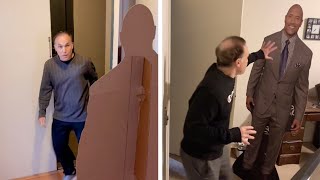 Guy Scares Dad With Life-Sized Cutout Of The Rock Dad Fails