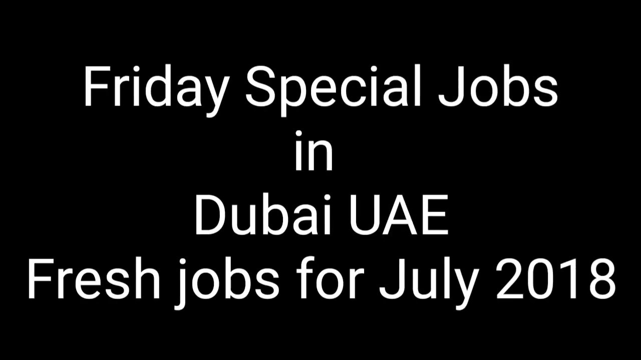 Free jobs in Dubai UAE Fresh jobs Khaleej times YouTube