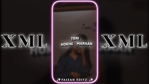 Heeriye Heeriye Aa New Trending Romantic Songs Xml ✨ Xml By @abcd_ninja_gaming