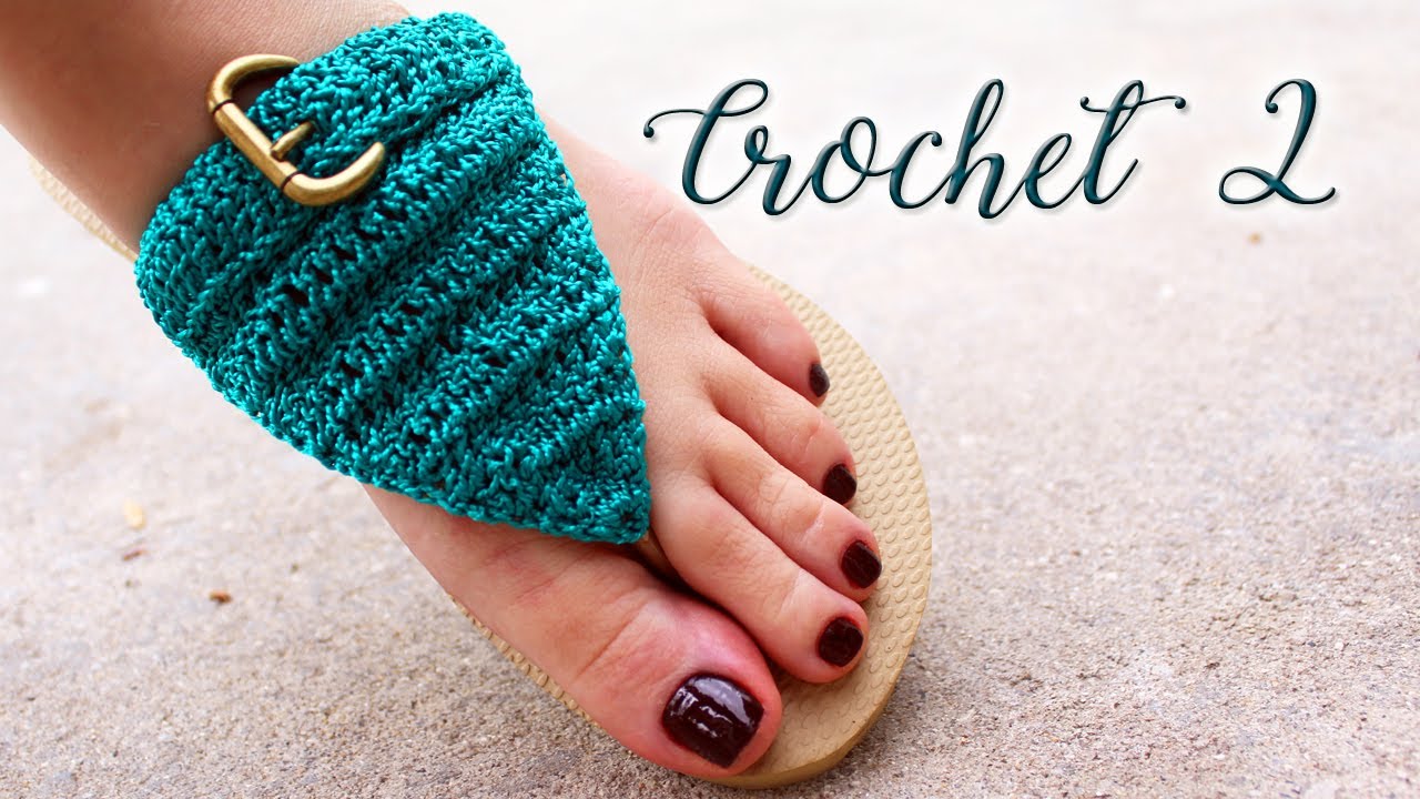 Chinelo decorado: Havaiana com crochet