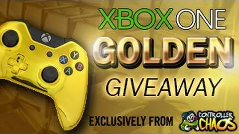 Chrome Gold XBOX One Controller - Custom Modded Controller - Controller Chaos