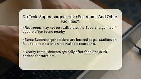 Do Tesla Superchargers Have Restrooms And Other Facilities? - Talking Tech Trends