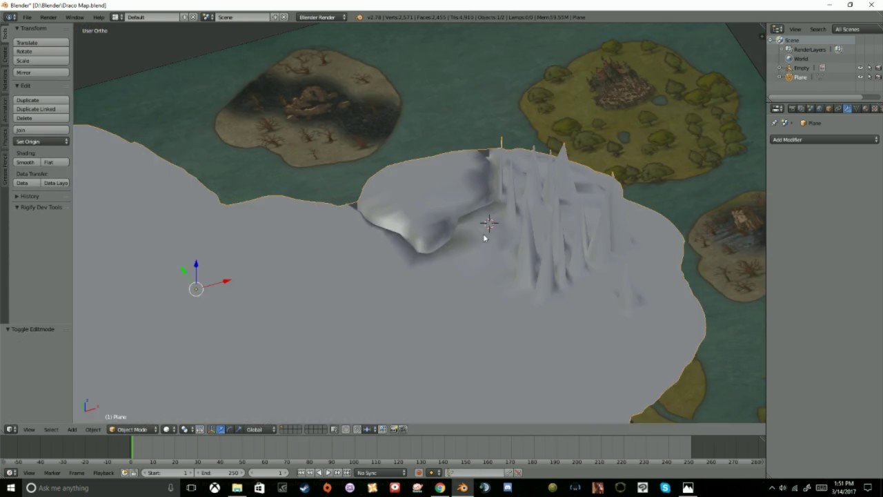 temporary threat box Making a Fantasy Map in Blender, Part 1 - YouTube