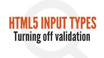 HTML5 Input Types: Turning Off Automatic Validation (13/14)