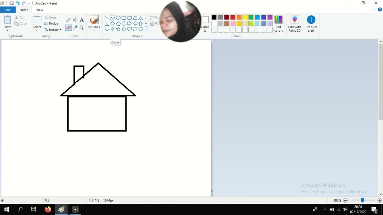 how-to-draw-a-two-dimensional-house-using-a-paint-brush-application
