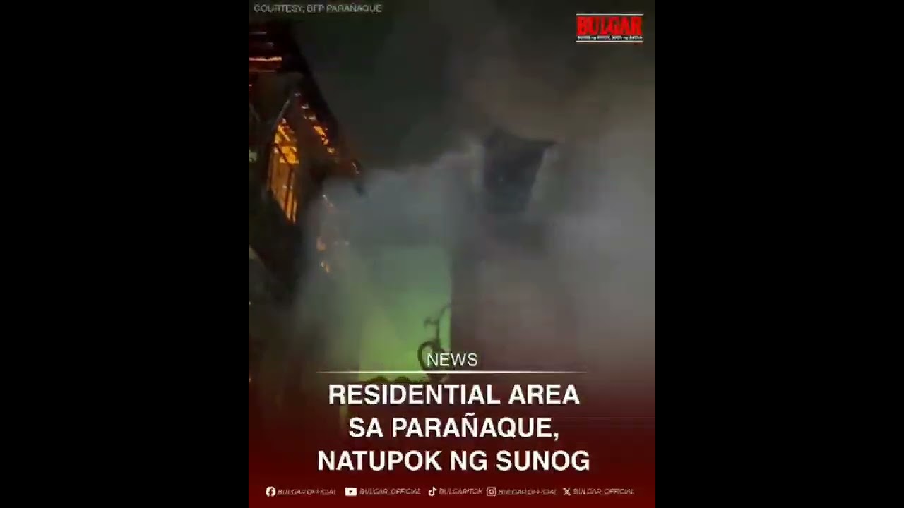 RESIDENTIAL AREA SA PARAÑAQUE, NATUPOK NG SUNOG