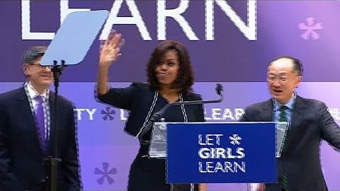Michelle Obama stresses the importance of girls' education