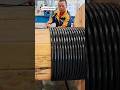 Professional Worker now Cable folding in the roller | #shorts