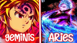 Que PECADO de Nanatsu no Taizai (Los SIETE PECADOS CAPITALES) Eres de Acuerdo a Tu Signo Zodiacal