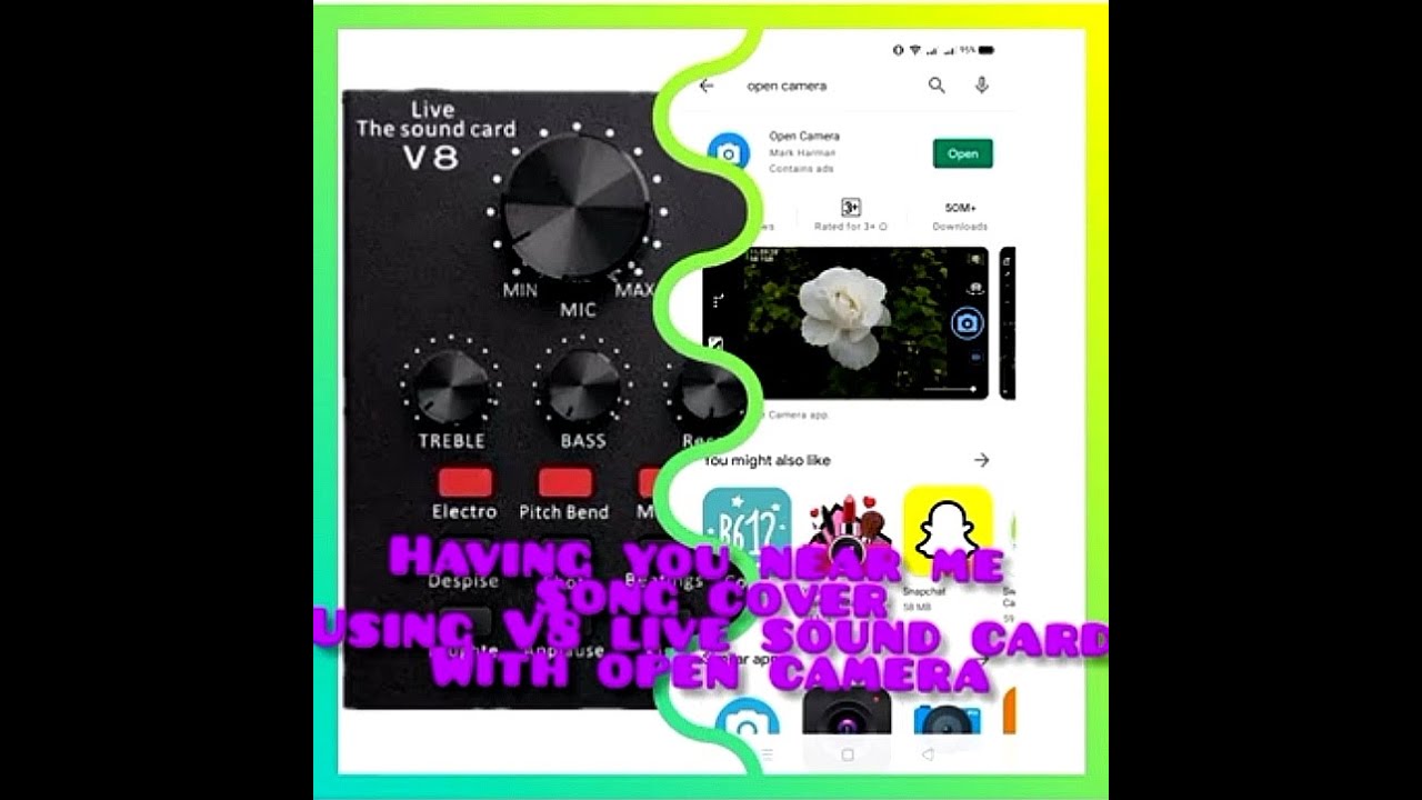 Recording Setup Using V8 Tutorial set-up V8 sound card videoke/karaoke+mobile cp recording+open ...