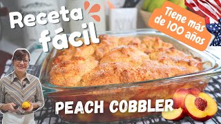 Y así es como se hace el Peach Cobbler a la antigua. Un Postre delicioso, fácil y rápido de hacer.