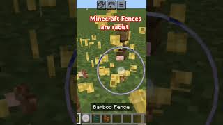 Minecraft Fences Are Racist