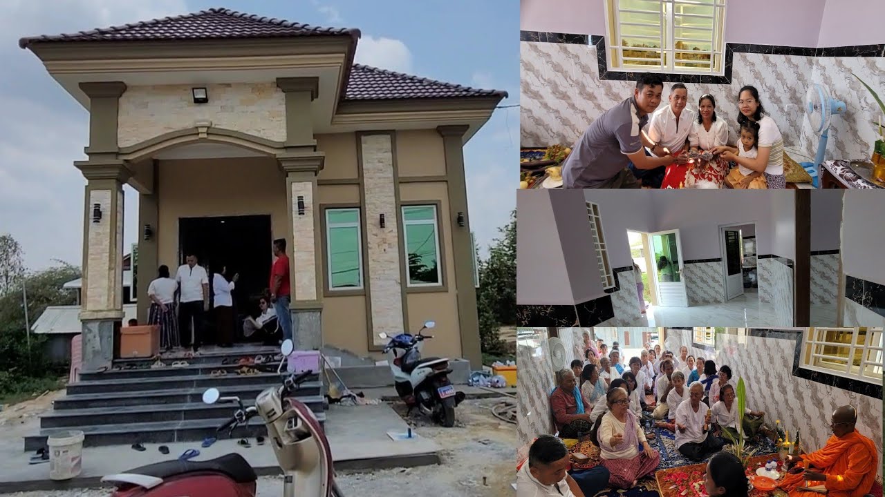 New house 🏠, Cambodia 🇰🇭, Housewarming Ceremony, 95% after khmer new year 💯 %