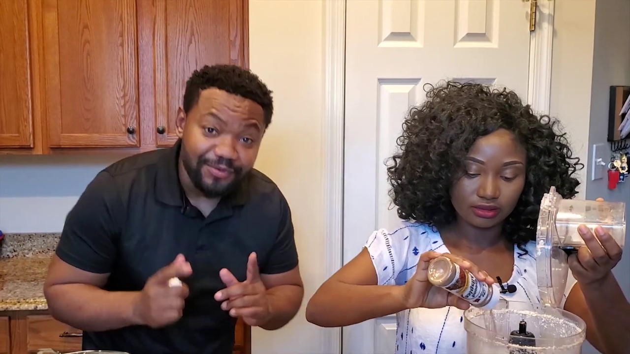 Jamaican & Liberian couple making Oats & Guinness Punch